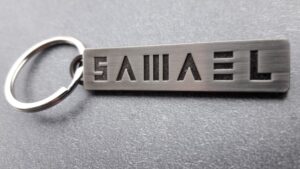 Key Ring with SAMAEL's Metal Plate